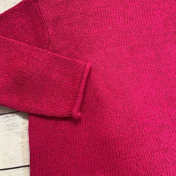 Women's Lauren Ralph Lauren Plus Size 1X Hot Pink Sweater Pull Over Buttons - Picture 8 of 12